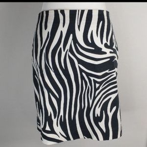 Michael Kors Zebra Pencil Skirt